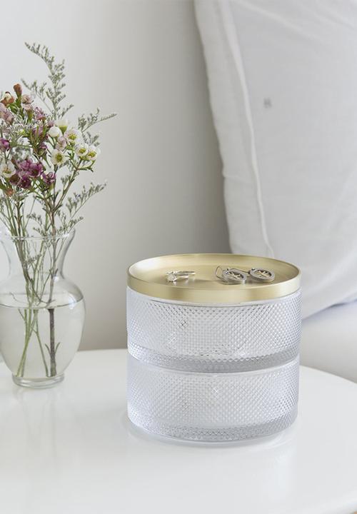 Umbra - Tesora glass box brass - gold 