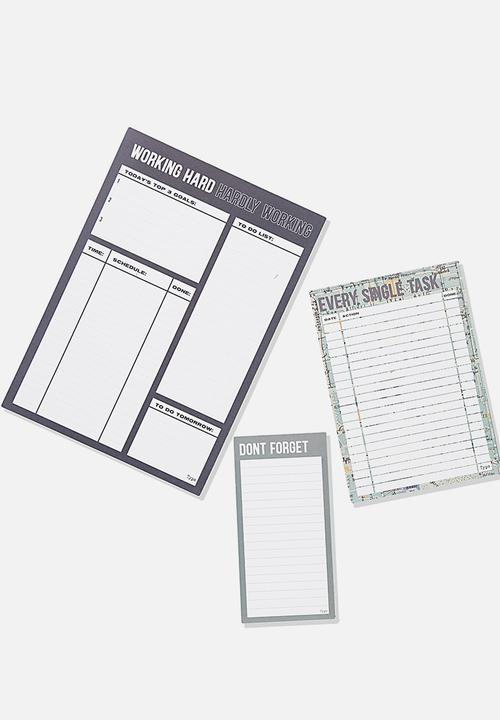 Typo - Notepad 3 pack - craft & map