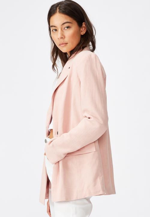 Cotton On - All day textured blazer - pink 