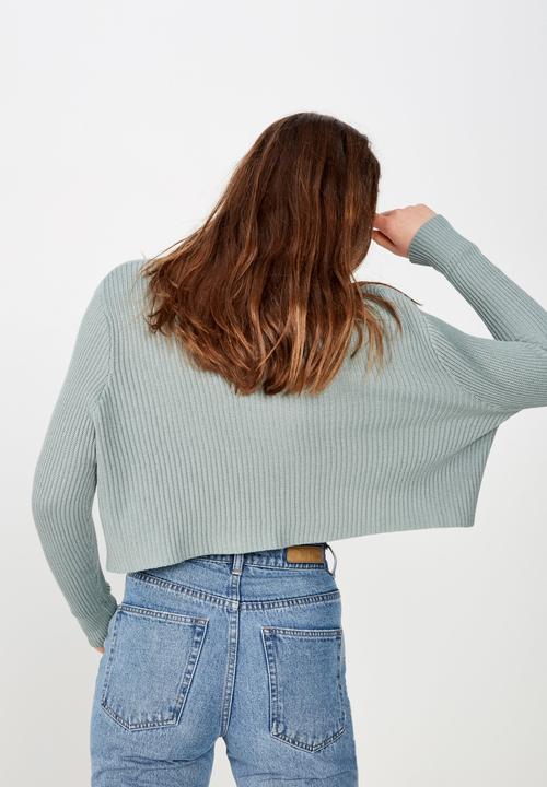 Cotton On - Archy cropped 2 pullover - chinois green