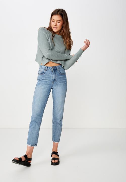 Cotton On - Archy cropped 2 pullover - chinois green