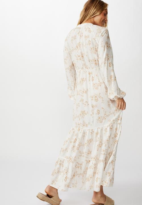 Cotton On - Woven Michelle long sleeve maxi dress Hannah floral - nomad