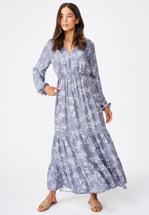 long sleeve dress cotton on