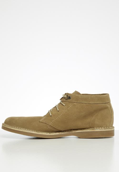 Grasshoppers - Orlando suede lace up - mushroom