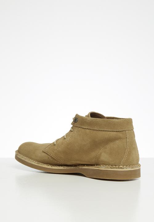 Grasshoppers - Orlando suede lace up - mushroom