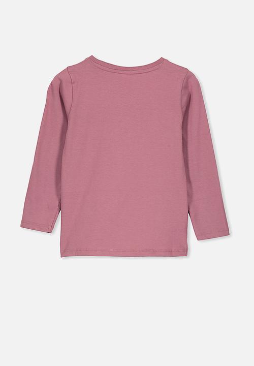 Cotton On - Penelope long sleeve tee - vintage berry 