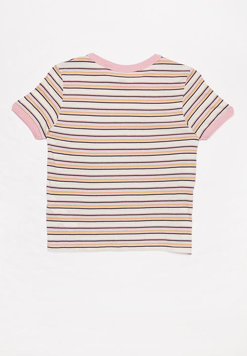 Free by Cotton On - Girls ringer tee - multi