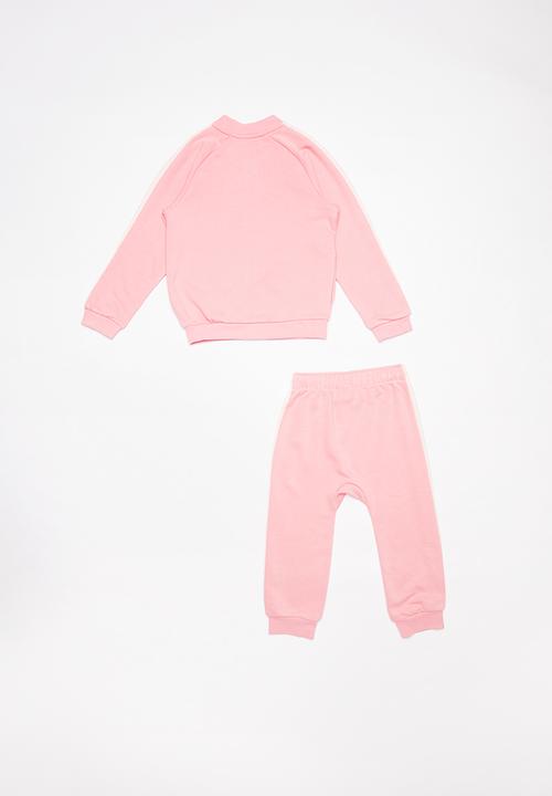 PUMA - Minicats t7 jogger tracksuit  - pink & white 