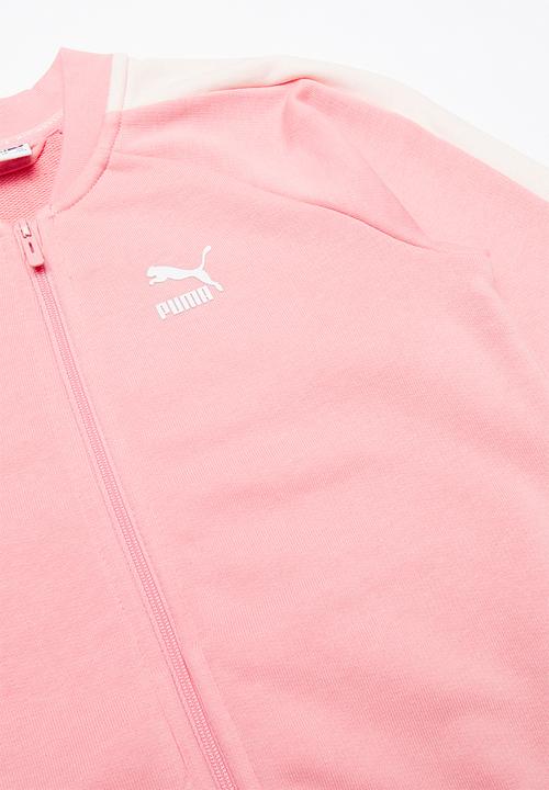 PUMA - Minicats t7 jogger tracksuit  - pink & white 