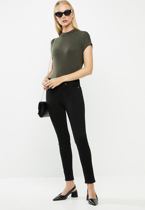 MANGO - Jeans sculpt - black 