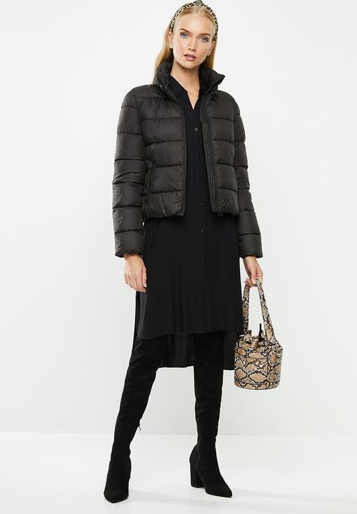 ONLY - Cammie short quilted jacket - black