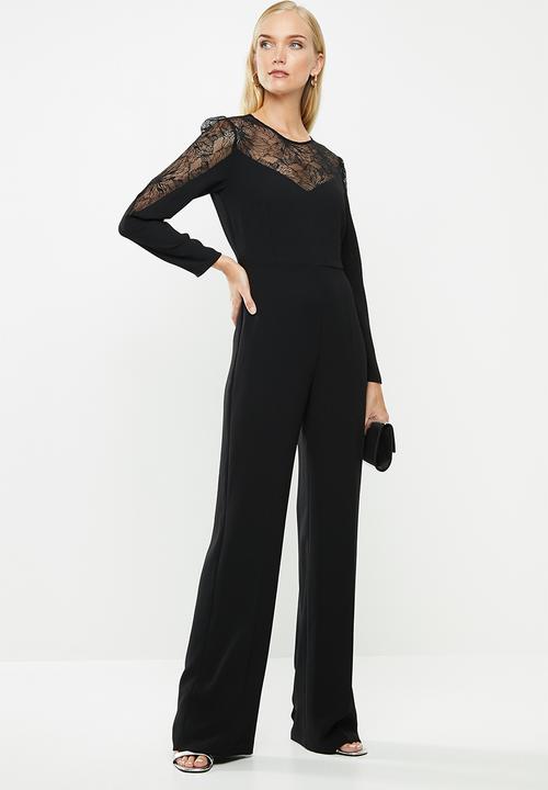 MANGO - One-piece suit elise - black