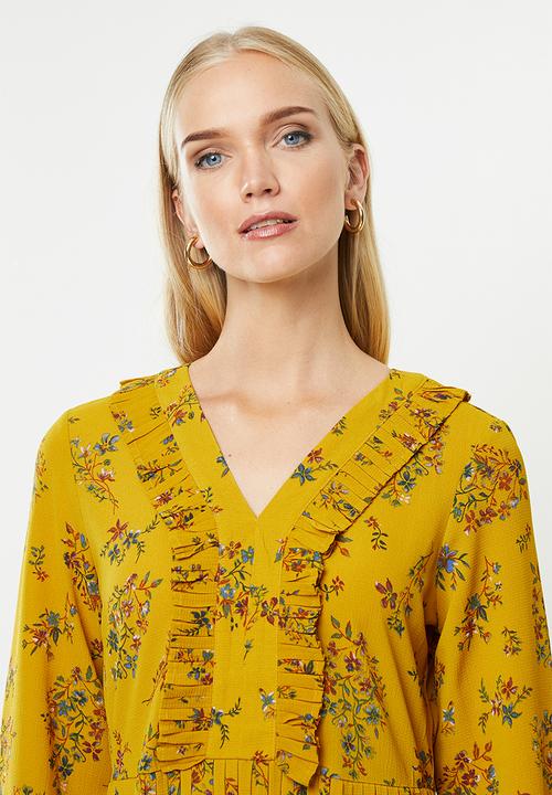 ONLY - Faith long sleeve maxi dress - multi