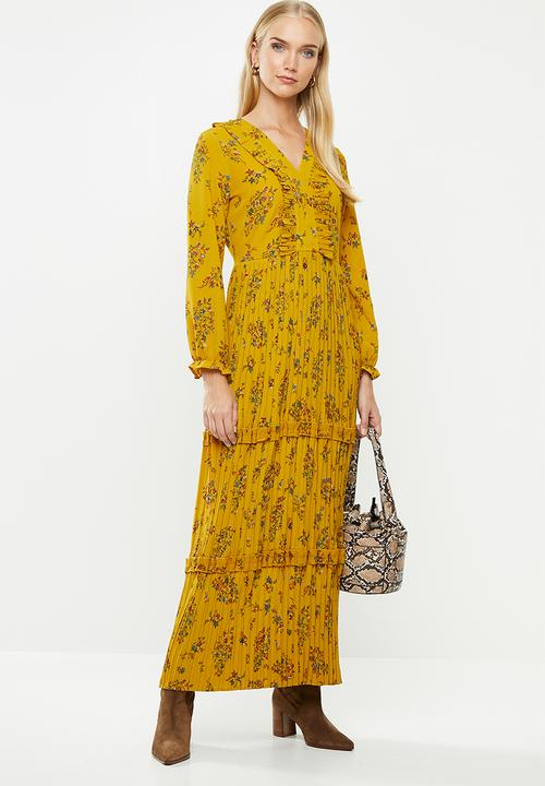 ONLY - Faith long sleeve maxi dress - multi