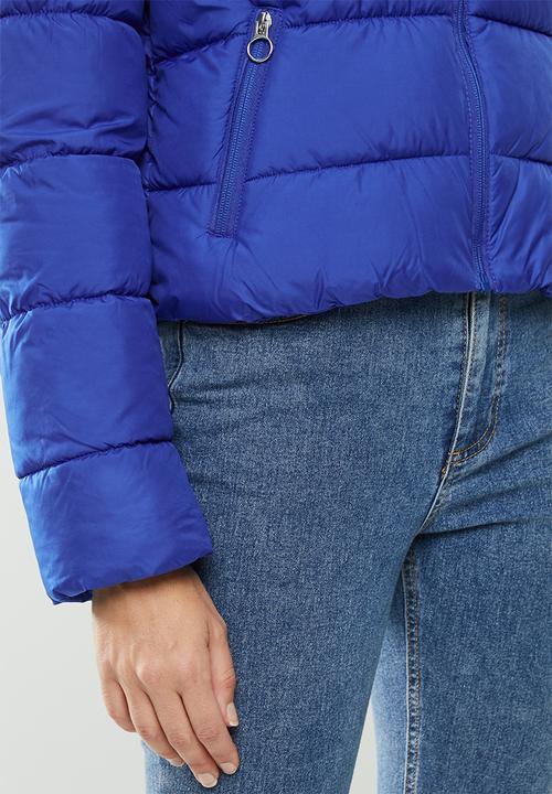 ONLY - Cammie short quilted jacket - blue