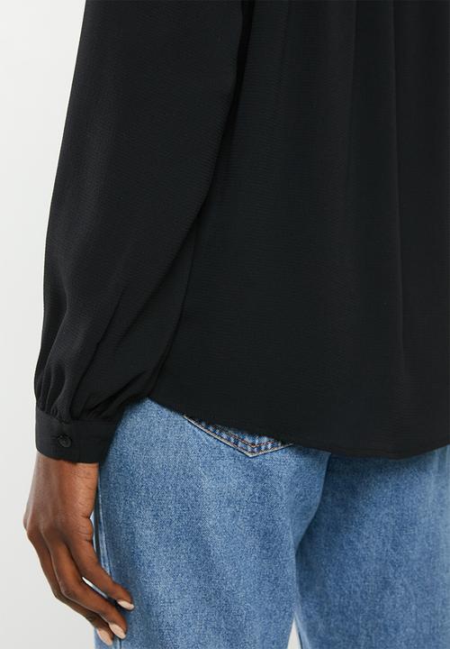 Jacqueline de Yong - Oliver long sleeve top - black