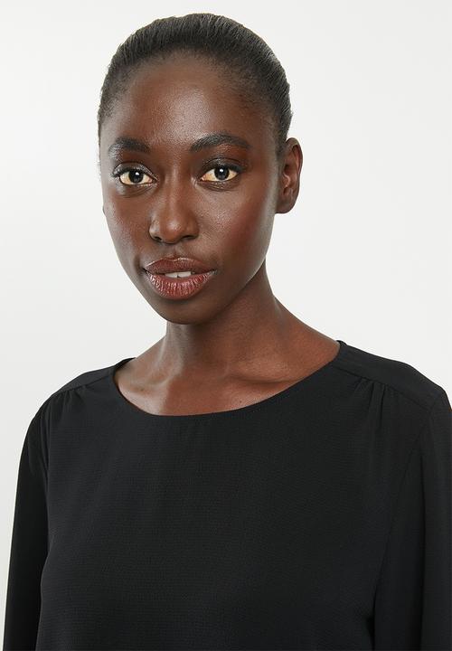 Jacqueline de Yong - Oliver long sleeve top - black