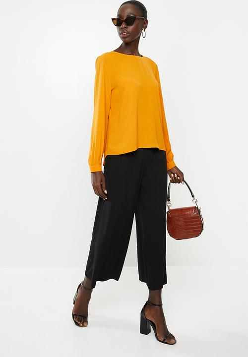 Jacqueline de Yong - Oliver long sleeve top - mustard