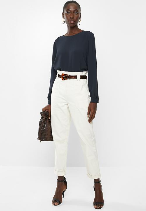 Jacqueline de Yong - Oliver long sleeve top - navy