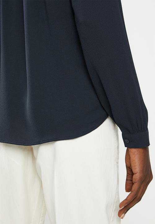 Jacqueline de Yong - Oliver long sleeve top - navy