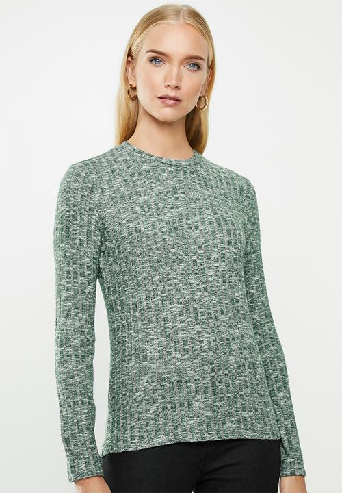 Jacqueline de Yong - Melissa long sleeve top - scarab/green 