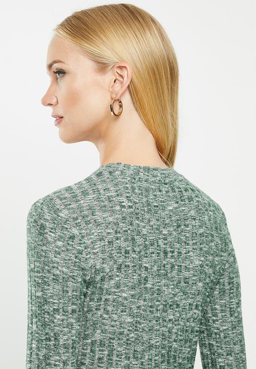 Jacqueline de Yong - Melissa long sleeve top - scarab/green 