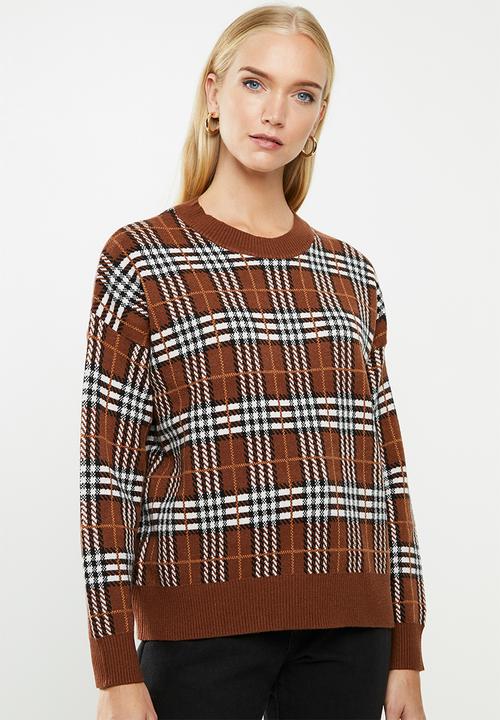 Jacqueline de Yong - Tina long sleeve pullover - smoked paprika