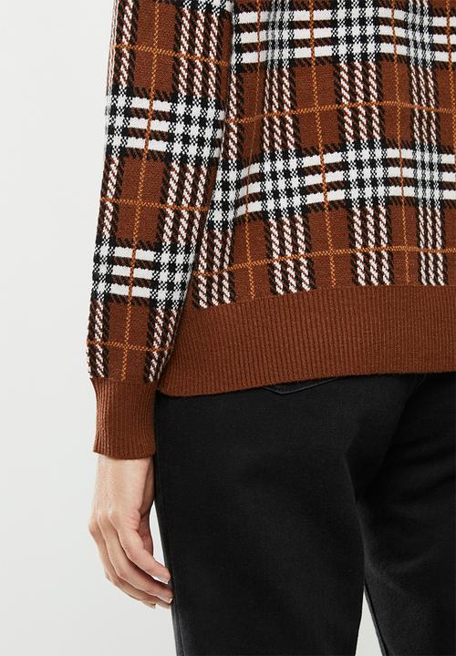 Jacqueline de Yong - Tina long sleeve pullover - smoked paprika