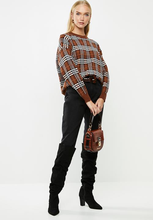 Jacqueline de Yong - Tina long sleeve pullover - smoked paprika