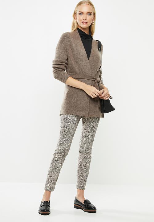 Jacqueline de Yong - Victus belted cardi - iron