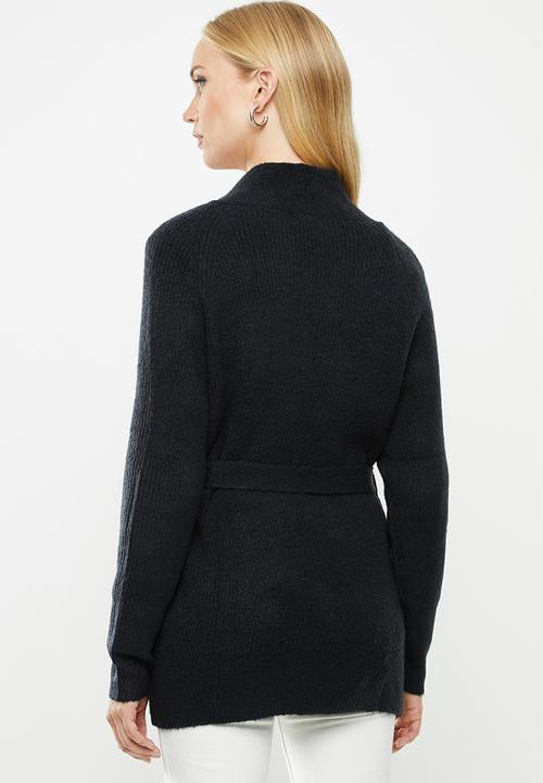 Jacqueline de Yong - Victus belted cardi - dark navy