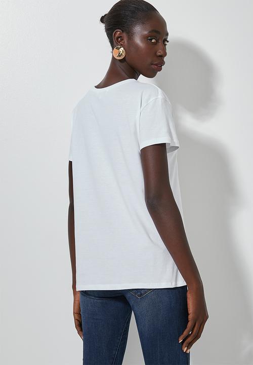 Superbalist - Printed T-shirt  - white