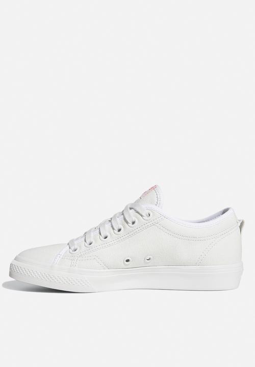 adidas Originals - Nizza Trefoil - crystal white / shock red / core black