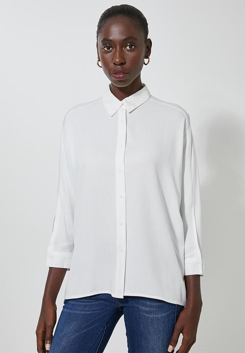 Superbalist - Dolman sleeve shirt - white
