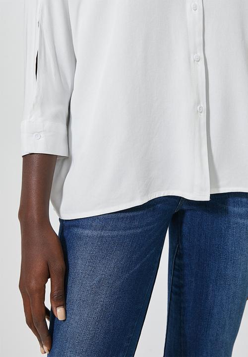 Superbalist - Dolman sleeve shirt - white