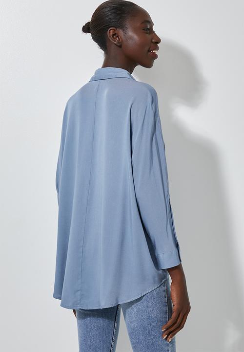 Superbalist - Dolman sleeve shirt - blue
