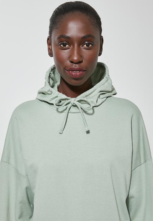 Superbalist - Longline hoodie - sage