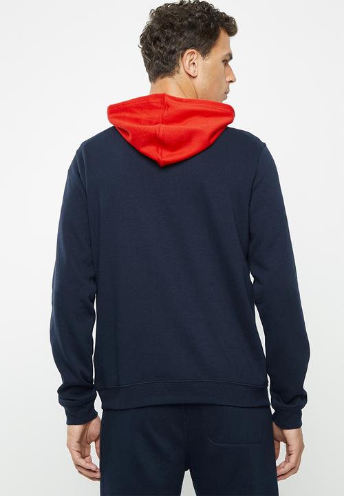 Hurley - Onshore pullover hoodie - navy & red
