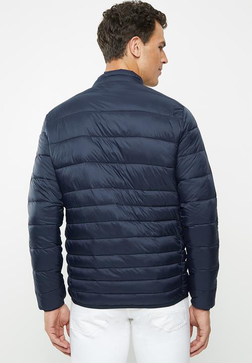 Jack & Jones - Bomb puffer collar jacket - navy