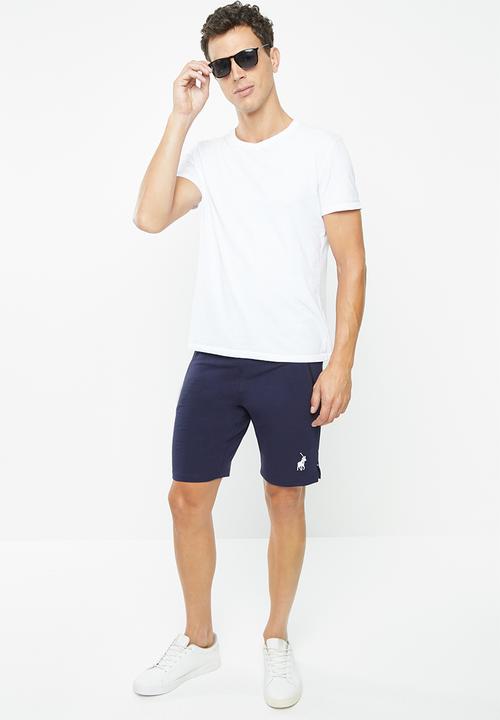 POLO - Mens polo sport panel jogger short - navy