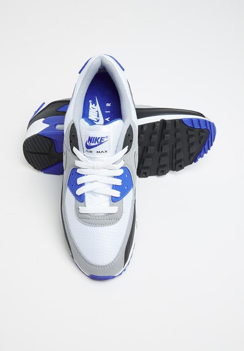 Nike - Air Max 90 - white / particle grey-hyper royal-black