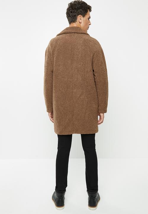 Only & Sons - Base long teddy coat - monk robe