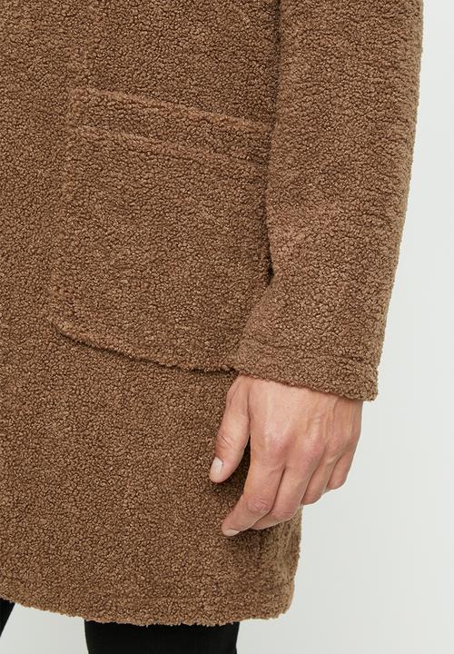 Only & Sons - Base long teddy coat - monk robe