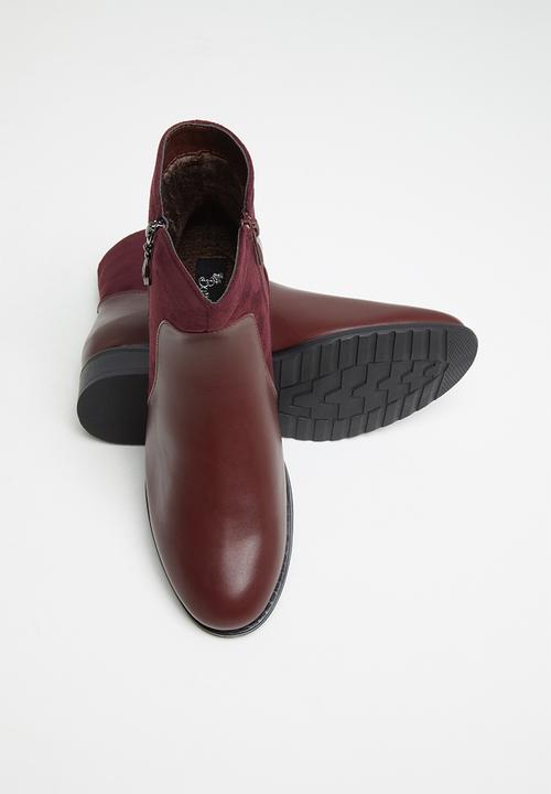 Butterfly Feet - Eloise boot - burgundy