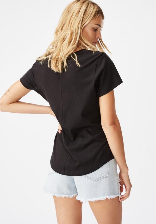 Cotton On - The one scoop tee - black