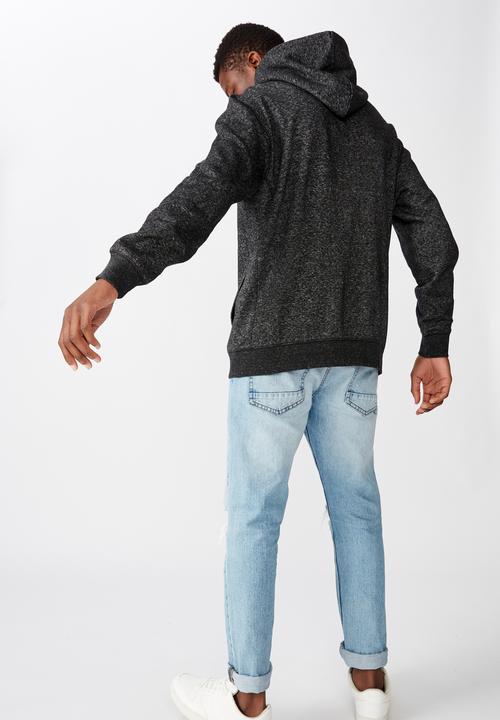 Cotton On - Studio zip thru - black fleck marle