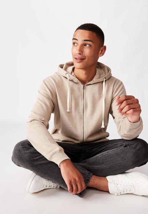 Cotton On - Studio zip thru - sandy desert marle