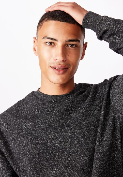 Cotton On - Studio crew - black fleck marle