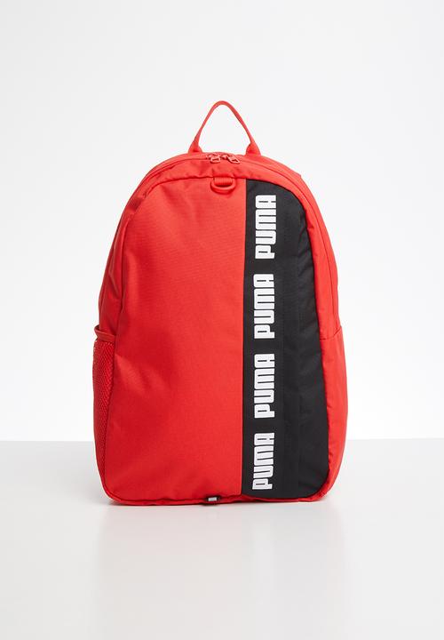 red puma backpack