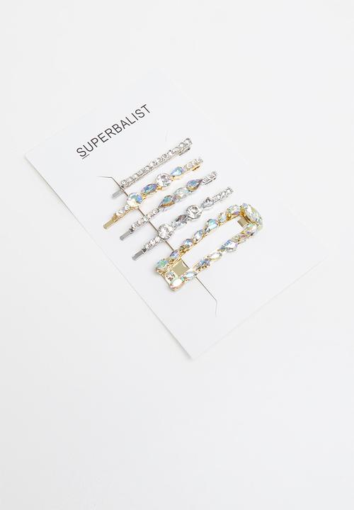 Superbalist - 5 pack hair slide set - multi